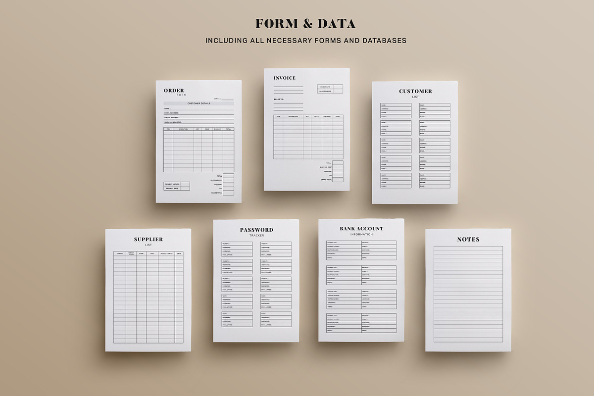 Complete Business Planner Bundle, a Print Template by CVR Presets (Photo 7 of 8)
