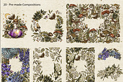 Poison Garden Witchcraft Clipart, an Object Illustration by Belusuab (Thumbnail 16 of 16)