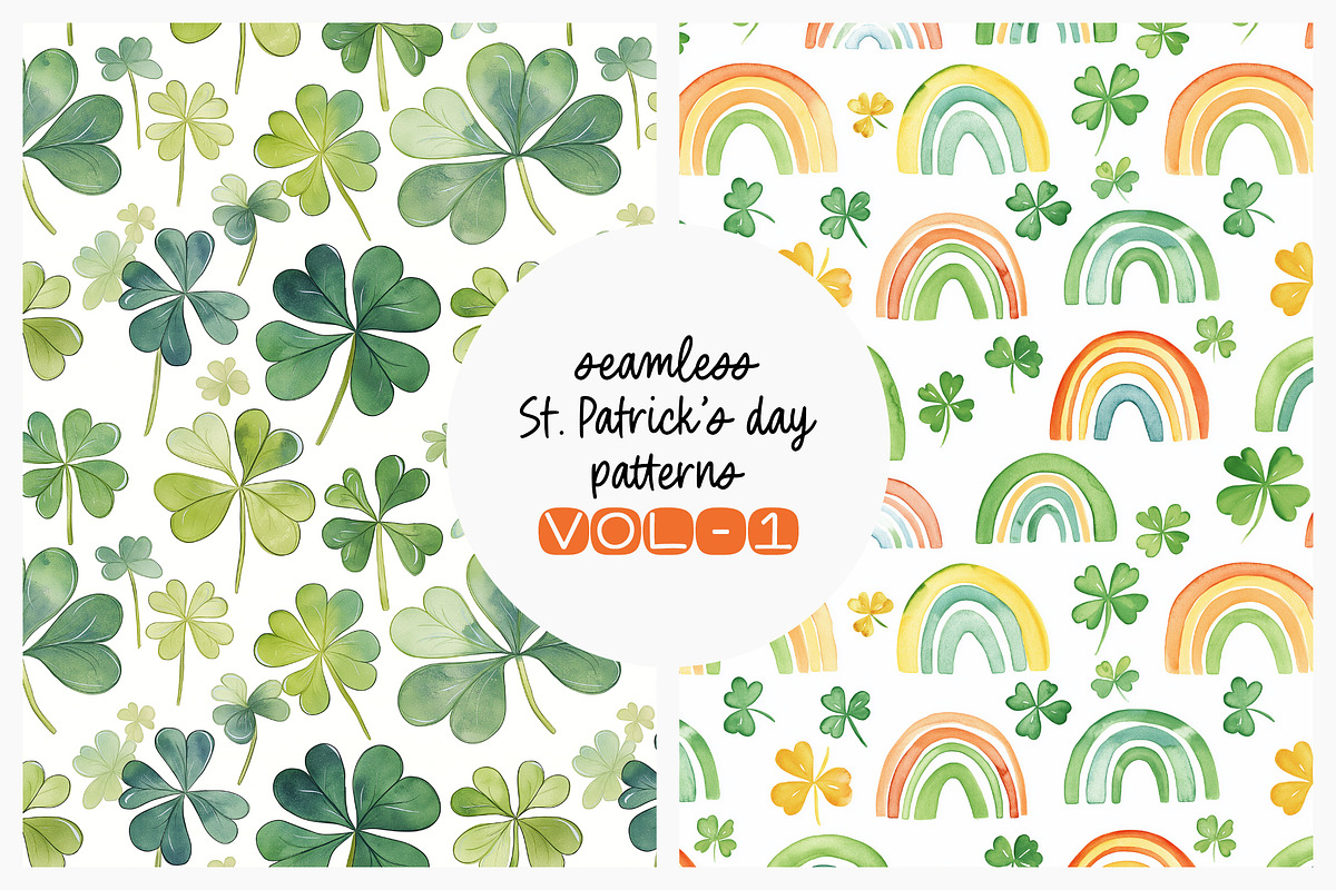 St. Patrick’s Day Seamless Patterns, a Pattern Graphic by DesignRocket (Photo 1 of 13)