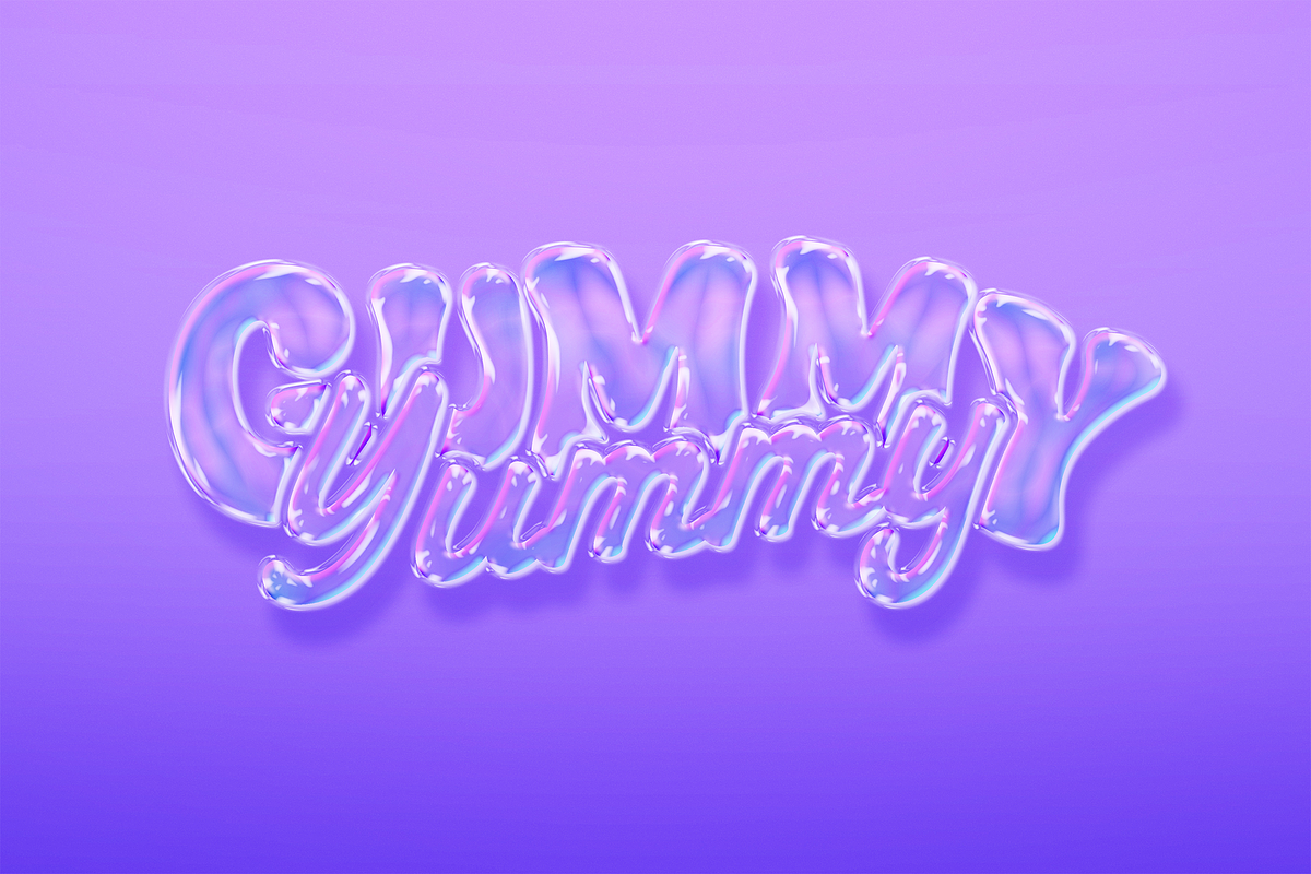 Vibrant Bubble Glass Text Effect, a Layer Style Add-On by Svaha Graphic Studio (Photo 4 of 4)
