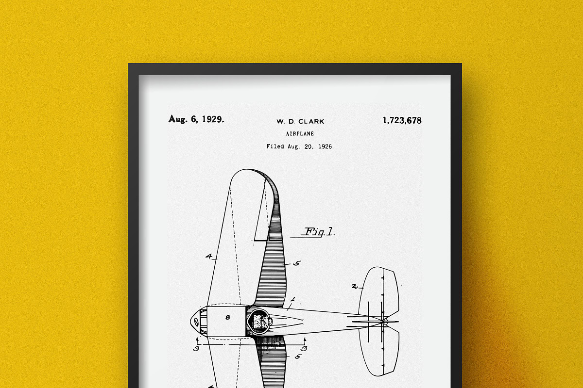 Airplane Patent, an Illustration by Nordic Designs (Photo 2 of 3)