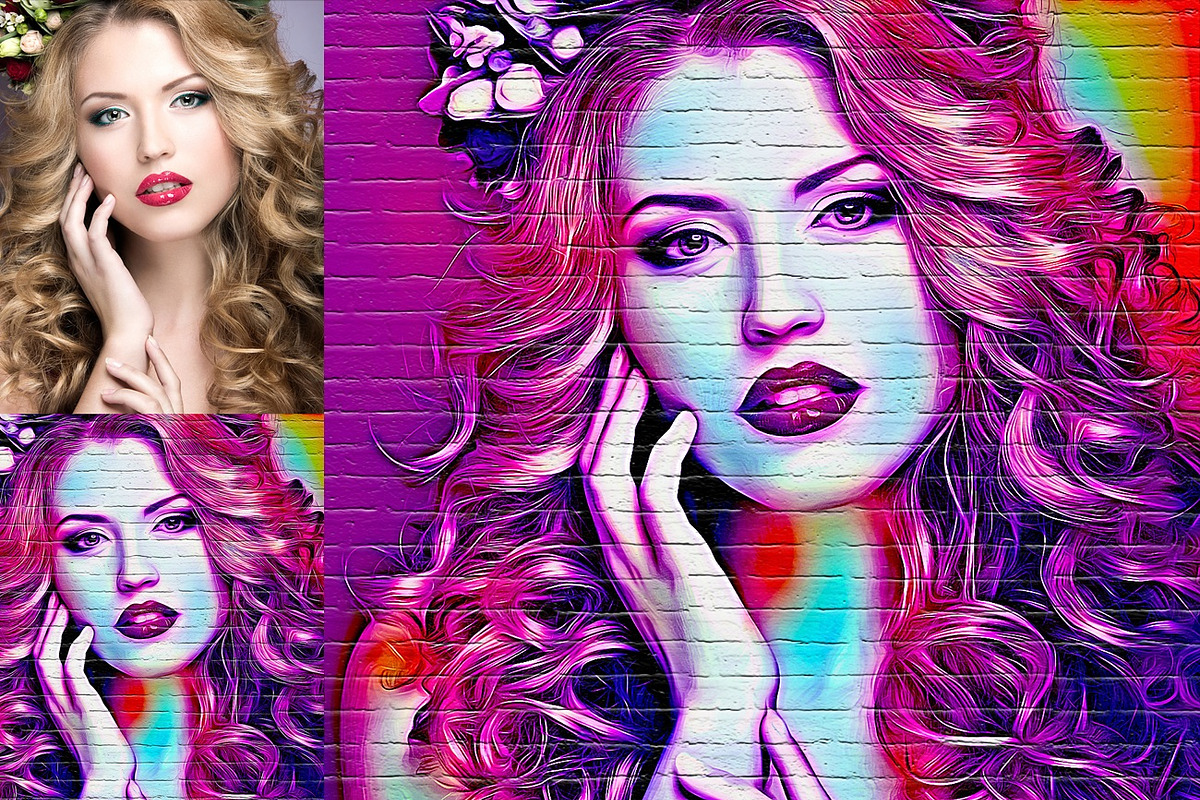 Graffiti Art Photoshop Action, an Action Add-On by MRI STUDIO (Photo 3 of 12)