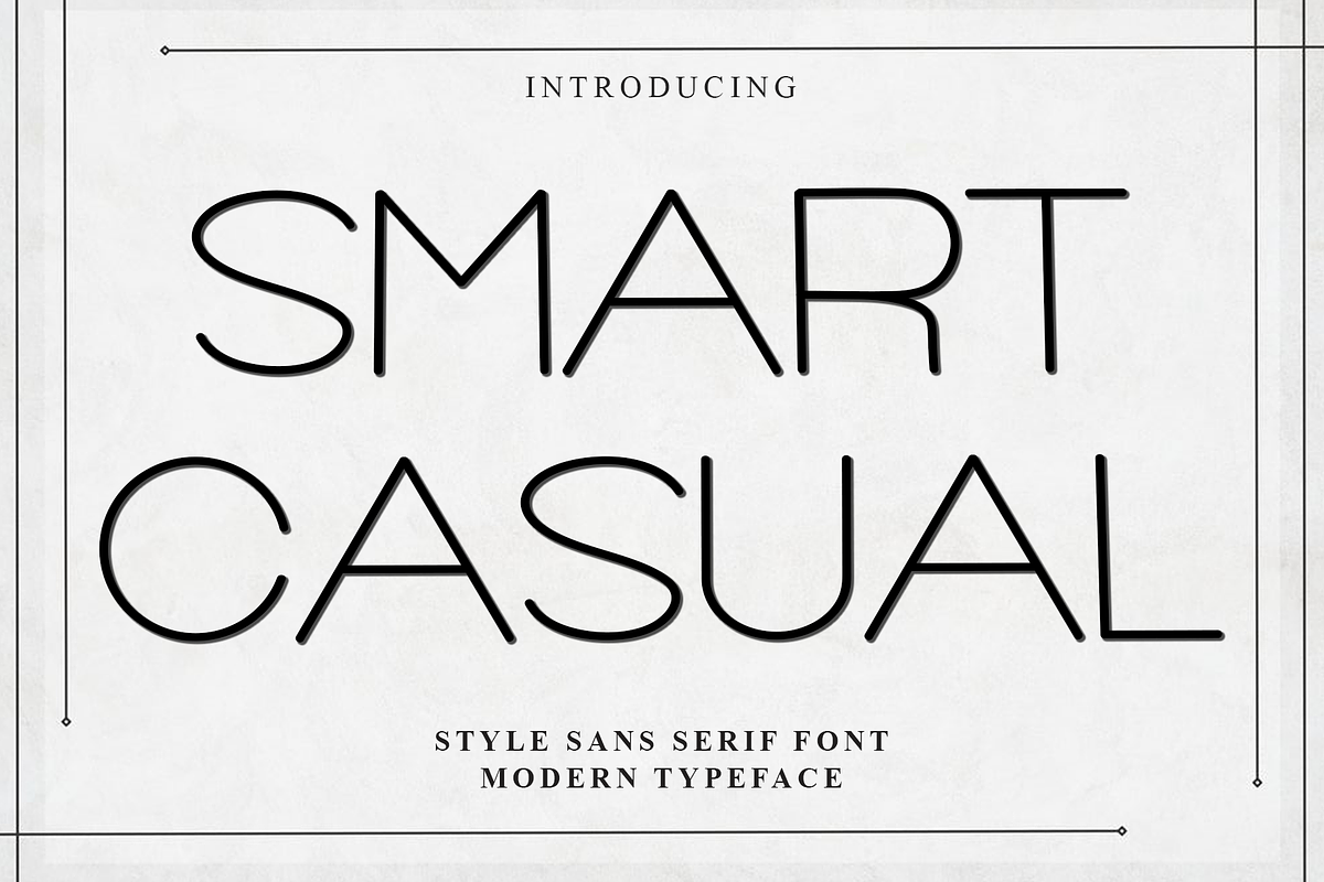 Smart Casual, a Sans Serif Font by InermediaSTUDIO (Photo 1 of 8)