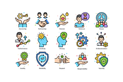 85 Core Values Icons - Vivid Series, an Icon by Flat Icons (Thumbnail 4 of 10)