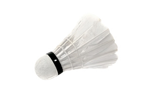 Shuttlecock isolated, a Photo by saiko3p