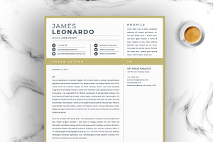 CV, 1 Page Resume Template Word