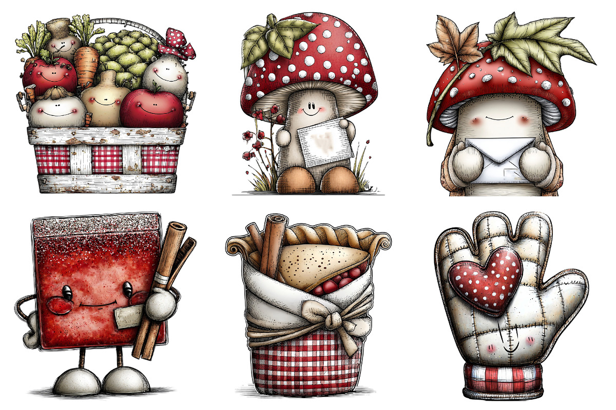 Whimsical Thanksgiving Clipart Bundl, an Illustration by Daily.Designs (Photo 5 of 5)