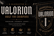 Ironclad - Gothic Sports DisplayFont, a Blackletter Font by overlaytemplates (Thumbnail 2 of 5)