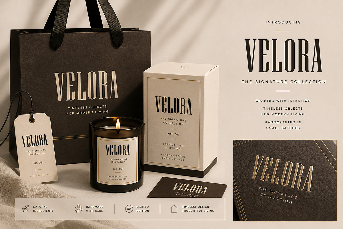 Velmora – Elegant Display Serif Font, a Serif Font by Wow Magic (Photo 2 of 5)