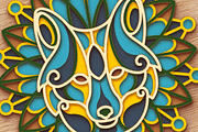Wolf 3D Mandala - SVG Laser cut file, an Object Graphic by Arshad Ali (Thumbnail 3 of 9)