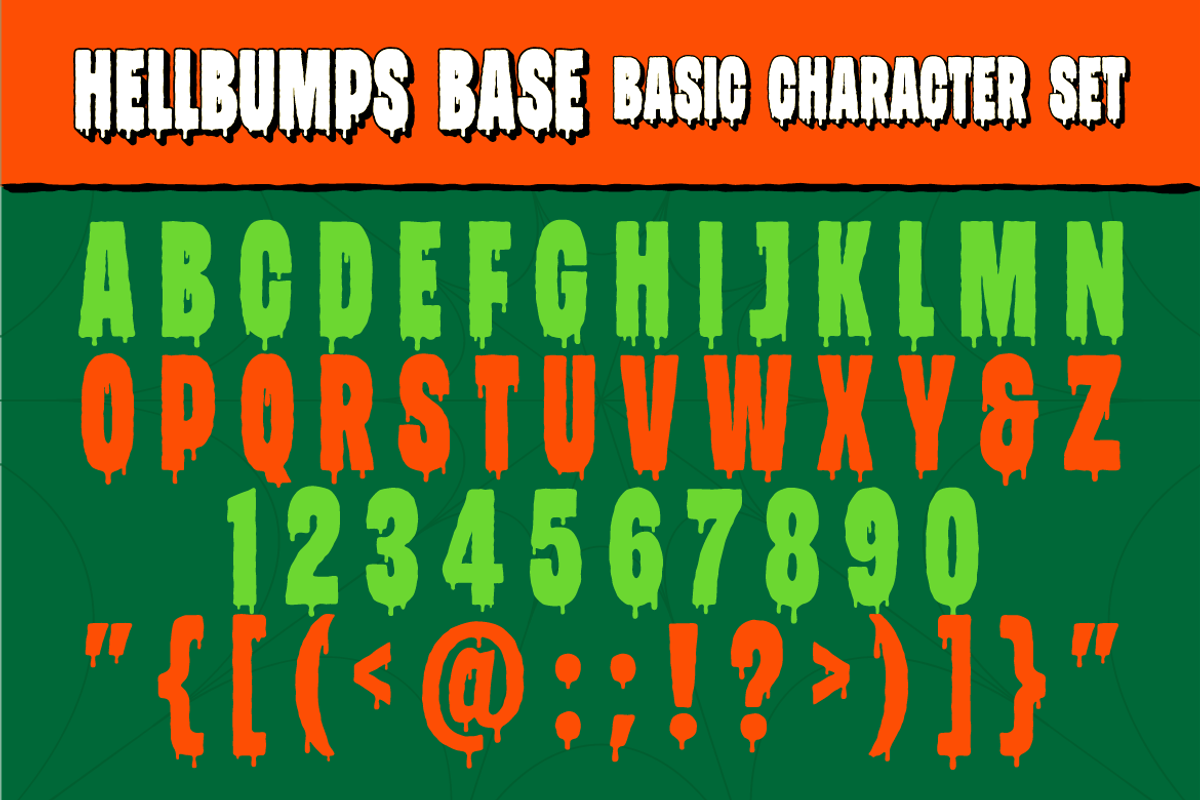 Hellbumps - Classic Horror Typeface, a Sans Serif Font by Roams Type (Photo 3 of 7)