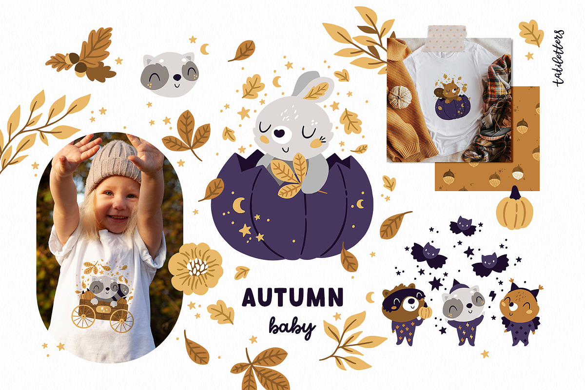 Autumn baby animals, an Animal Illustration by tatiletters (Photo 1 of 11)