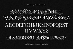 Divine Opulent - Display Serif