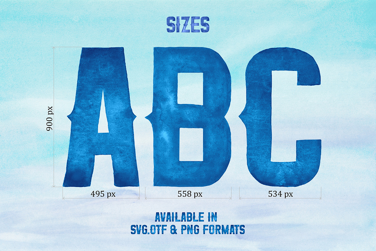 Ice Age - installable SVG font, a Sans Serif Font by Ekaterina Glazkova (Photo 4 of 7)