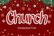 Church is a handwritten font, a Handwritten Font by Brown Cupple (Thumbnail 1 of 9)