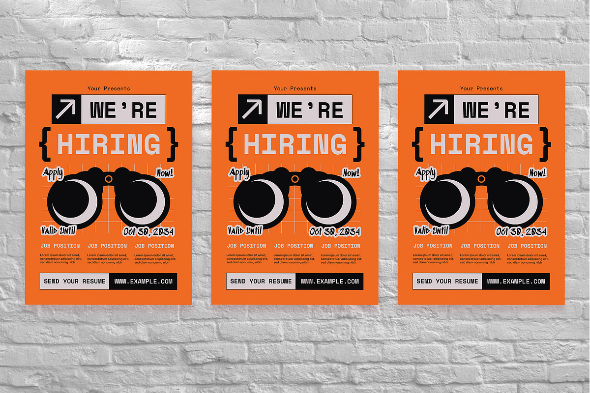 We’re Hiring Flyer Set, a Flyer Template by Aiyari Graphic (Photo 3 of 3)