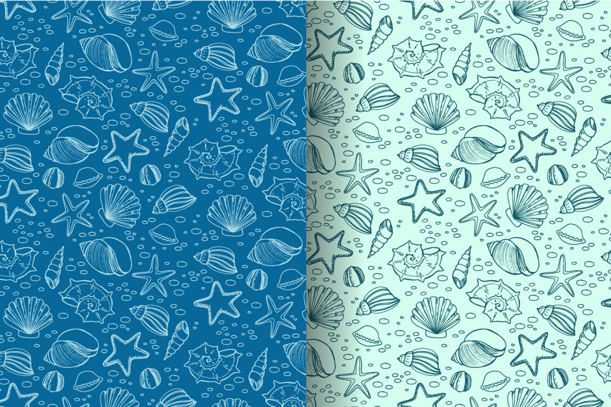 Sea life, a Pattern Graphic by merion_merion (Photo 3 of 4)
