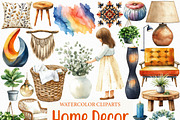 Home Decor Clipart Bundle, an Illustration by Craft Nest (Thumbnail 1 of 6)