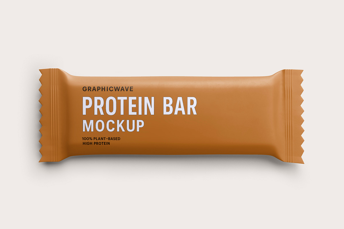 Protein Bar Mockup, a Packaging Mockup by GraphicWave (Photo 8 of 9)