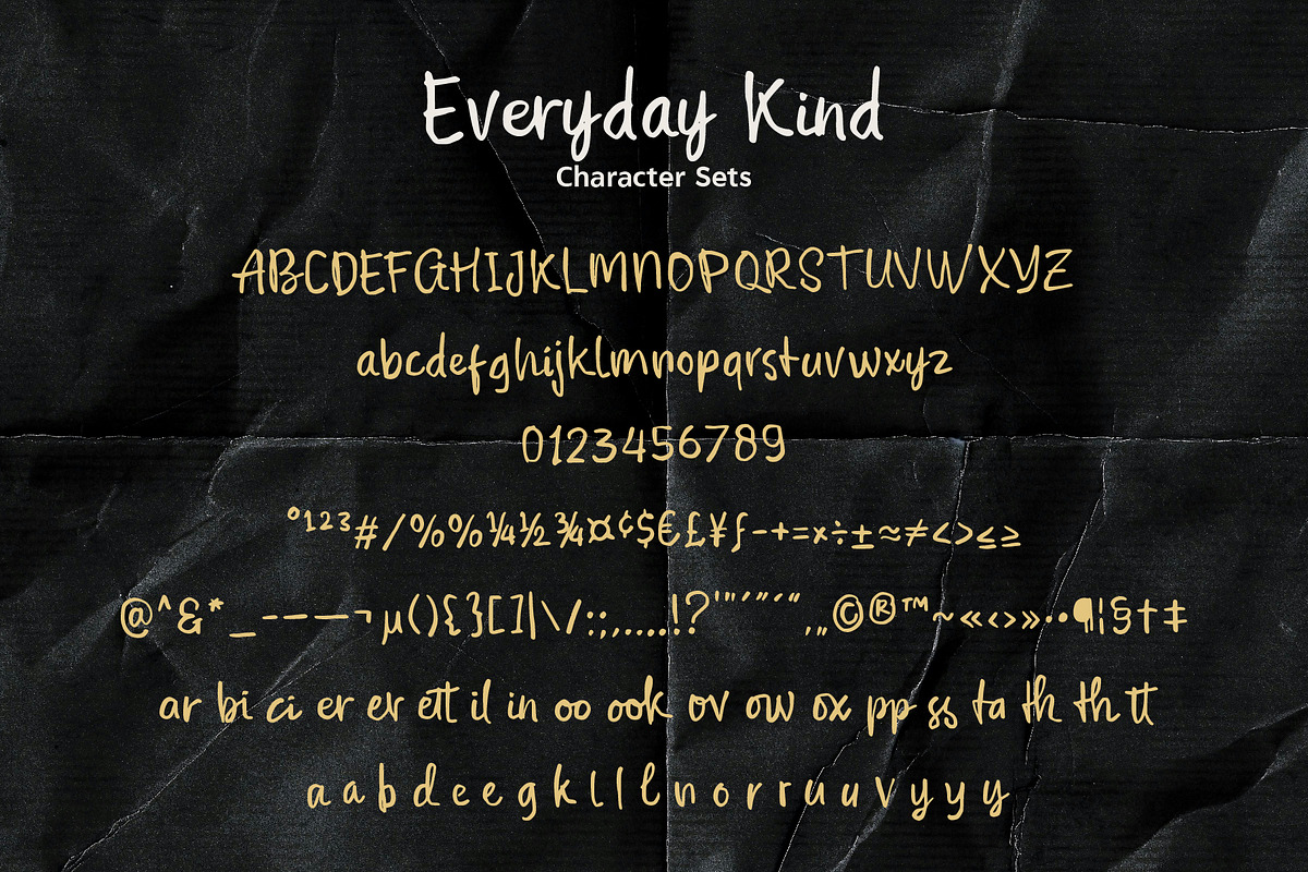 Everyday Kind - Friendly Handwritten, a Handwritten Font by Inviline.co (Photo 3 of 12)