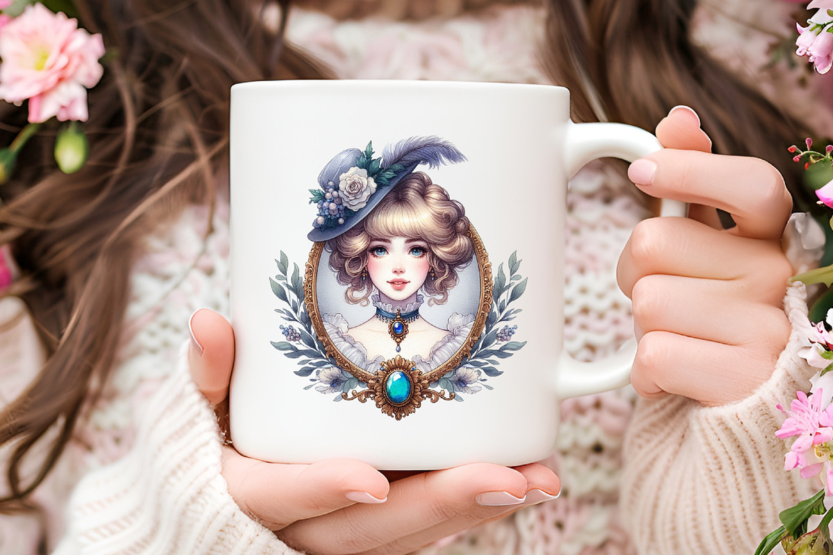 Hand-Drawn Coquette Frame Clipart, an Illustration by RobertsArt (Photo 4 of 8)