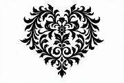 Romantic Lace Heart Clipart, an Illustration by Artivon (Thumbnail 15 of 21)