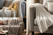 Winter Blanket Mockup 100 JPG, a Household Mockup by KennedyStudio (Thumbnail 3 of 16)