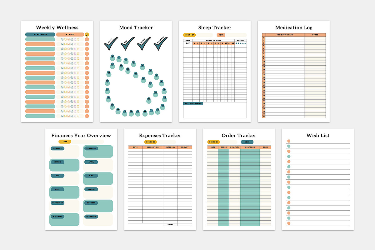 Mom and School Planner Bundle Pack, a Stationery Template by MNT-Creator (Photo 3 of 5)
