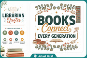 Librarian Quotes Bundle, an Object Graphic by Actual Pixel (Thumbnail 6 of 20)