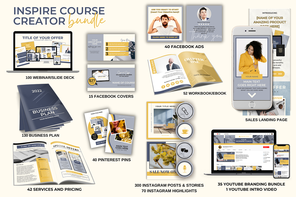 COURSE CREATOR TEMPLATE BUNDLE