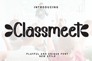 Classmeet | Script Font, a Script Font by Scratchones (Thumbnail 1 of 9)