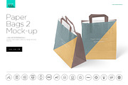 Paper Bags 2 Mock-up, a Packaging Mockup by BlackMocca (Thumbnail 1 of 8)