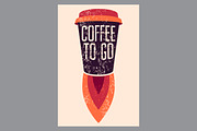 Coffee To Go vector poster set., a Food Illustration by PoPaShop (Thumbnail 2 of 13)