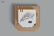 Pizza Box Mockup, a Product Mockup by Denny's Mock-ups (Thumbnail 9 of 12)