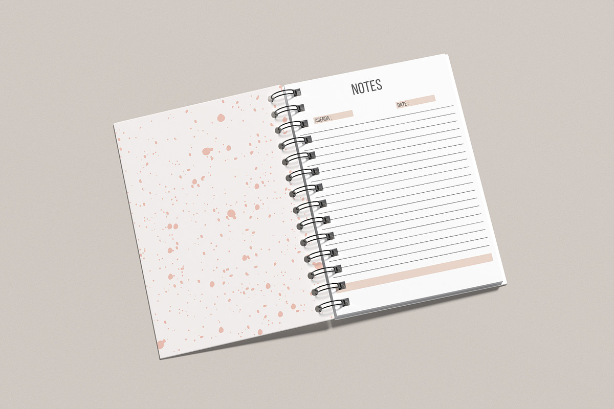 A5 Spiral Notebook Mockup, a Books & Magazine Mockup by rahmatmoscae (Photo 7 of 11)