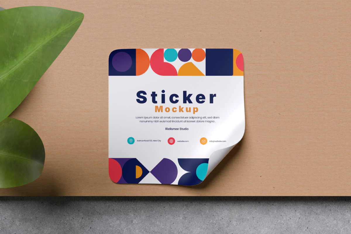 Sticker Mockup Bundle Set, an Advertising Mockup by Rielismee (Photo 5 of 5)