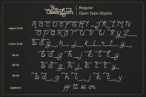 The Coventysh - Monoline Script Font