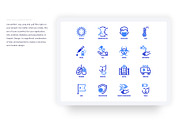 Coronavirus COVID-19 | 42 Icons Set, an Outline Icon by Marina Silence (Thumbnail 15 of 17)