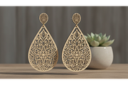 Ornament Dangle Earring Set, a Graphic by hafijul (Thumbnail 8 of 11)