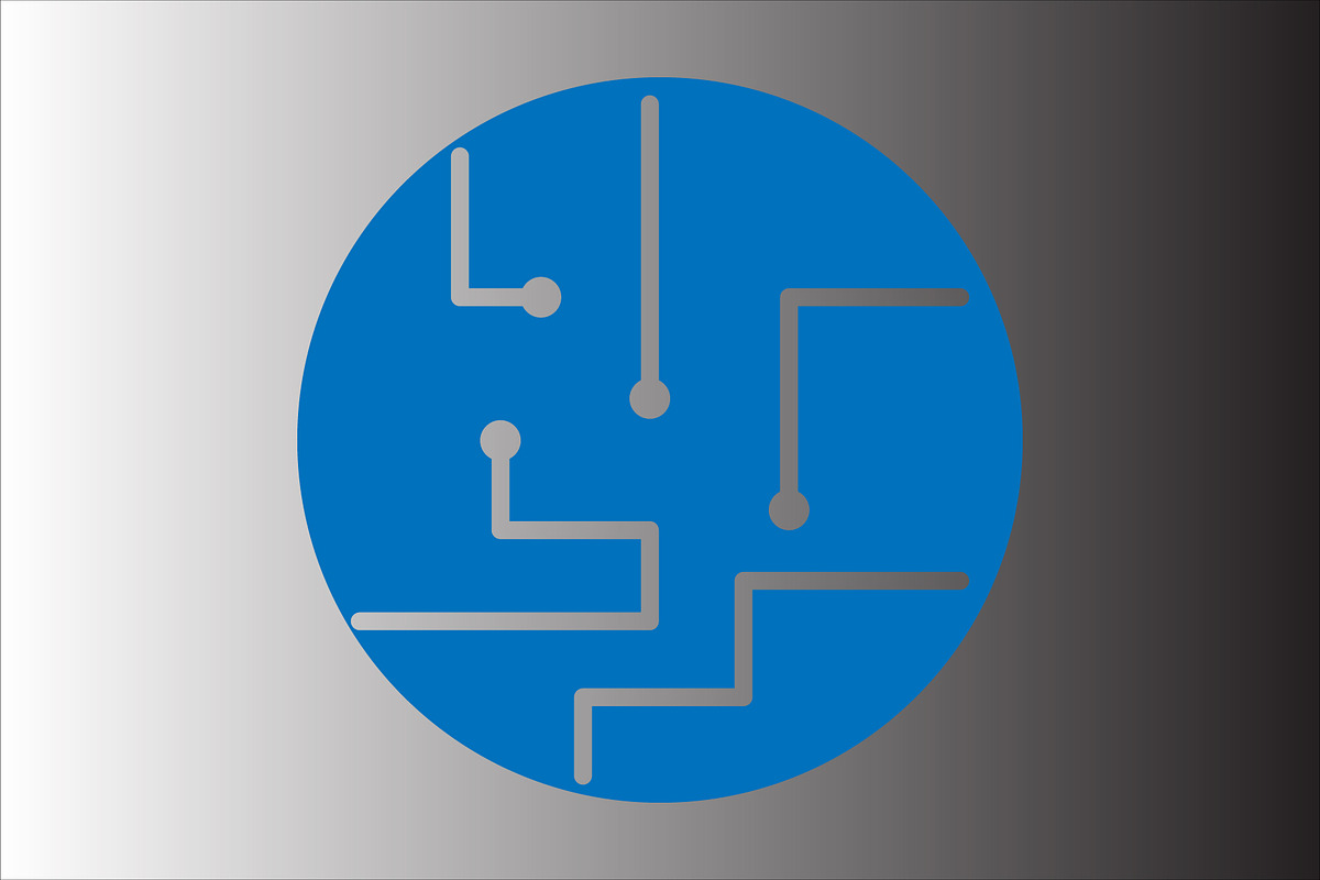 Microcircuit icon design template, a Solid Icon by Sumberpangan (Photo 3 of 3)