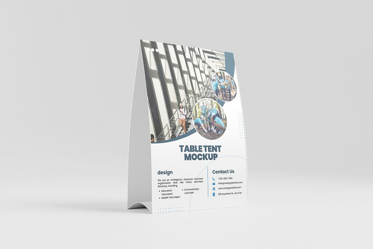 TABLE TENT MOCKUP, an Advertising Mockup by YurnalisPerix (Photo 5 of 5)