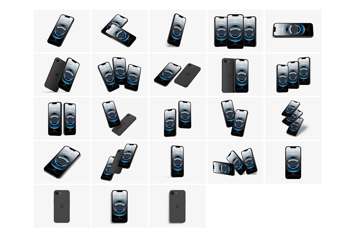 iPhone 16e Mockups, an iPhone Mockup by ls.graphics (Photo 2 of 10)