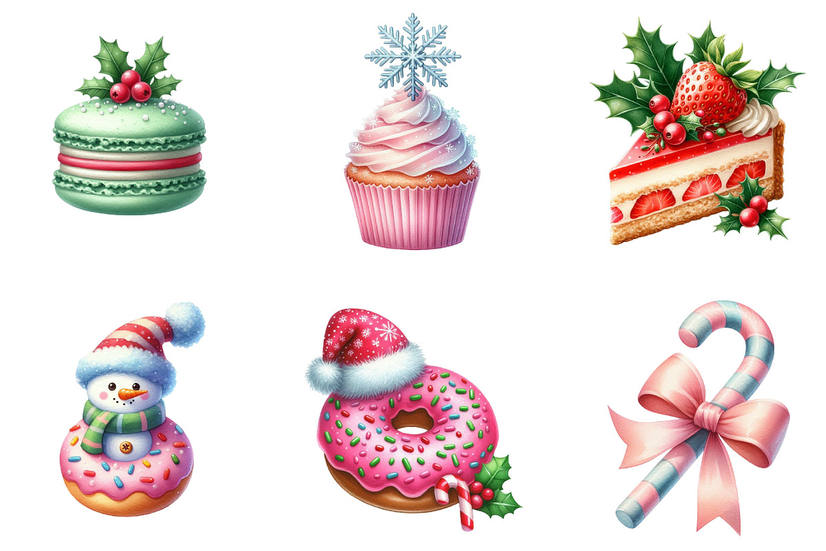 70 Sweet Christmas Clipart Bundle, an Illustration by DreamArtGraphic (Photo 3 of 5)