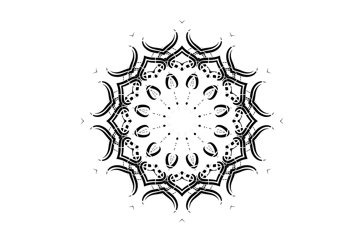 Elegant Mandala Line Art Collection, a Decorative Illustration by NJ Himel (Photo 42 of 101)