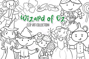 Oz Story Book Digital Stamps