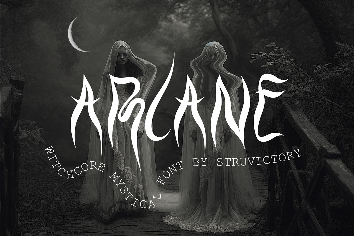 Arcane - Witchcore Mystical Font, a Blackletter Font by Struvictory.art (Photo 1 of 9)