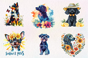 Dog Silhouette Love Summer Clipart, an Illustration by CreationArt (Thumbnail 9 of 9)