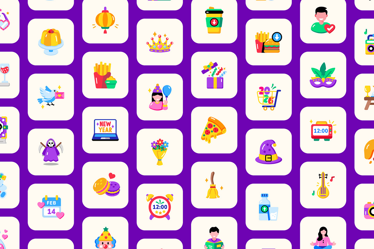 Animated Joyful Holiday Icon Set, an Emoji Icon by Prosymbols (Photo 3 of 5)