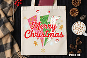 Merry Christmas PNG, an Illustration by DreamCafeArt (Thumbnail 4 of 4)