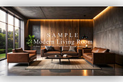 15 Modern Living Room, a Background Graphic by NOMO DESIGN (Thumbnail 2 of 16)